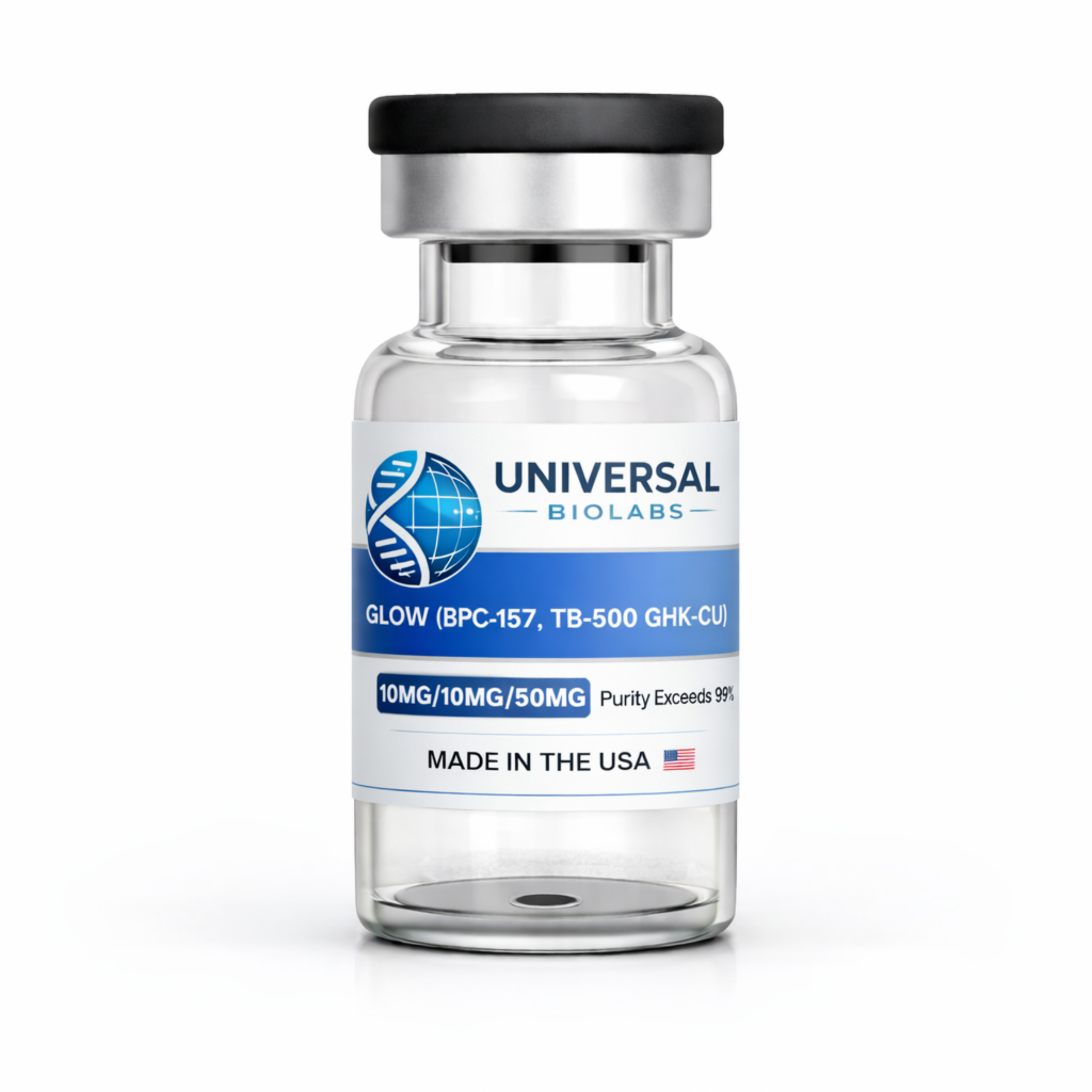 GLOW (BPC-157, TB-500, GHK-Cu) 10mg/10mg/50mg