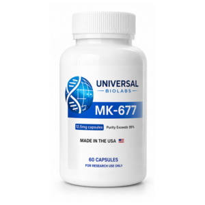 MK-677 (Ibutamoren), CAS 159634-47-6, ≥99% purity.